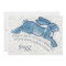 New Year Blue White Bunny Rabbit Delft Dedham Date