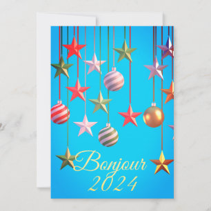 New Year Card Bonjour 2024 