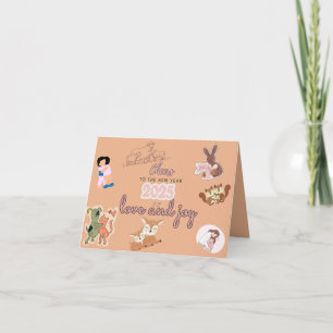 New Year Cards - Love & Joy by Kriyas Collection