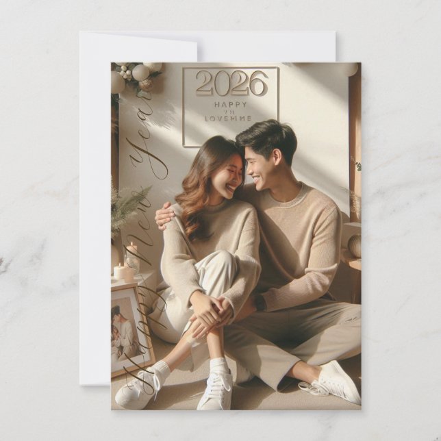 New Year Celebration Card | Couple Card (Front)