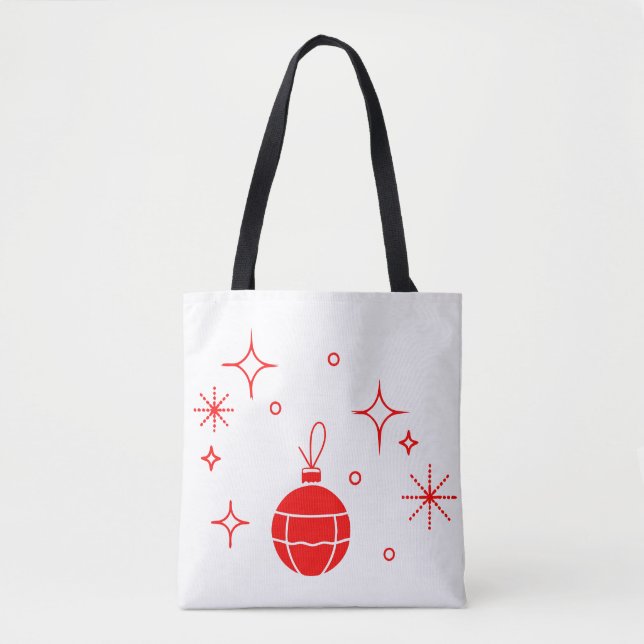 New Year Celebration Pattern Tote Bag (Front)