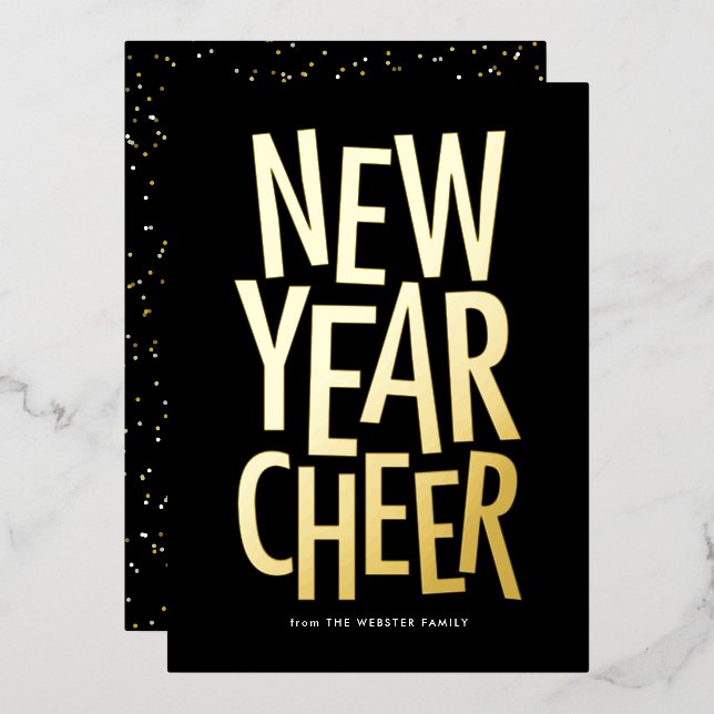 New Year Cheer bold colourful happy 2023 (Front/Back)