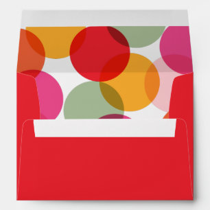 New Year Cheer Colourful Fun Confetti Dots Holiday Envelopes