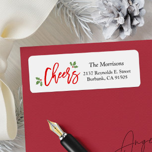 New Year Cheers Modern Typography Happy Holiday