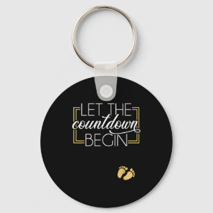 New Year Christmas Pregnancy Announcement Countdow Key Ring