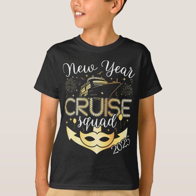 New Year Cruise Squad 2025 Boy T-Shirt (Front)