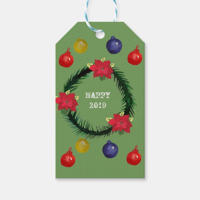 New Year  Custom Gift Tags (Front)