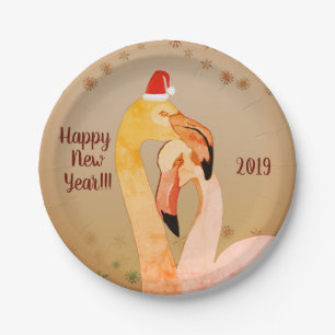 New Year  Custom Paper Plates 7 in