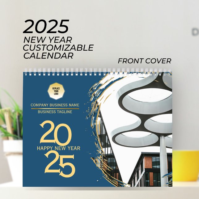 New Year Custom Photo & Logo Business Calendar   (Creator Uploaded)
