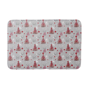 New year decor, christmas bath mat