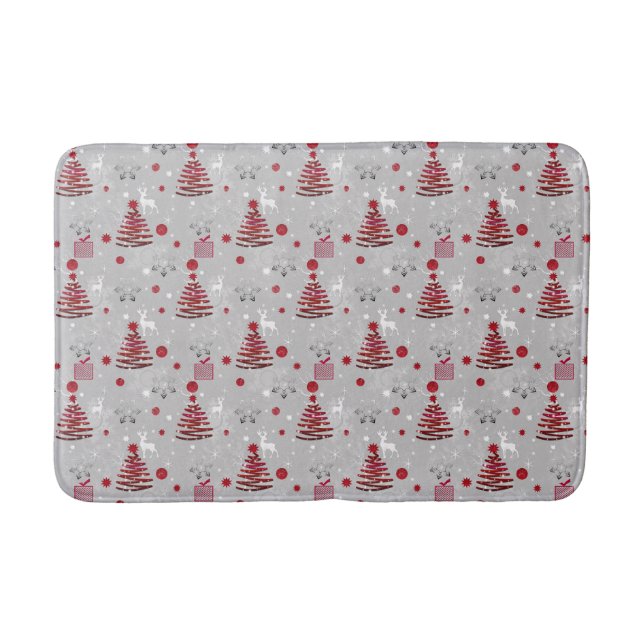 New year decor, christmas bath mat (Front)