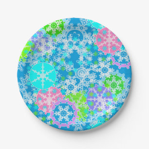 New year design guest book paper plate