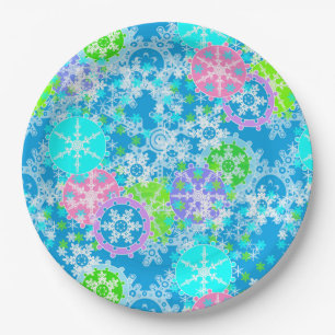 New year design paper plate