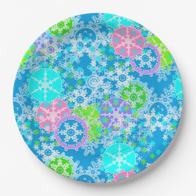 New year design paper plate (Front)