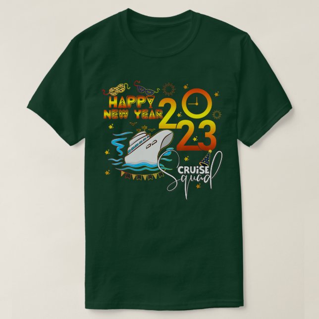 New Year Eve 2023 Cruise Party Family Group Friend T-Shirt (Design Front)
