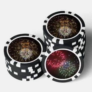 New Year Eve Party Decoration / Favour - Fireworks Poker Chips