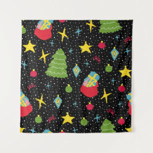 New Year Festive: Colourful Seamless. Tapestry