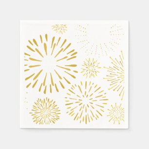 New Year Firework Design Fireworks Art New YearArt Napkin