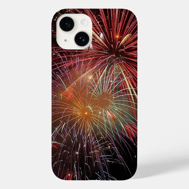 New Year Fireworks Sparkles  Case-Mate iPhone Case (Back)