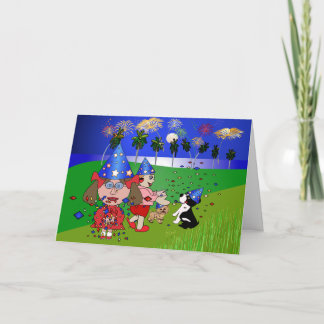 New Year Fla Holiday Card