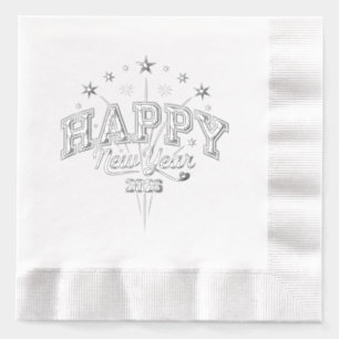 New Year Foil Napkins