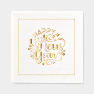 New Year Foil Napkins