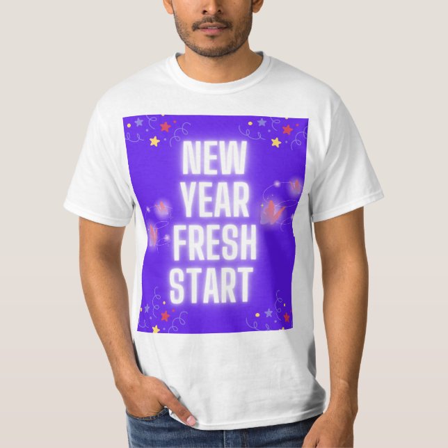 New Year Fresh Start T-Shirt design  (Front)
