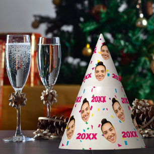 New Year Funny Custom Party Hat with Your Face