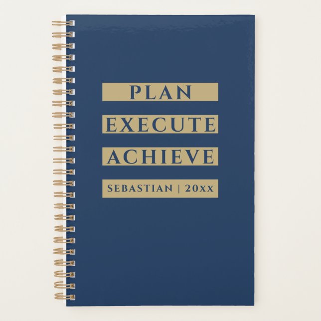 New Year Goal Planner | Personalized Notebook (Front)