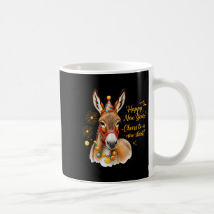 New Year Happy New Year Farmgirl Farm Animal Coffee Mug