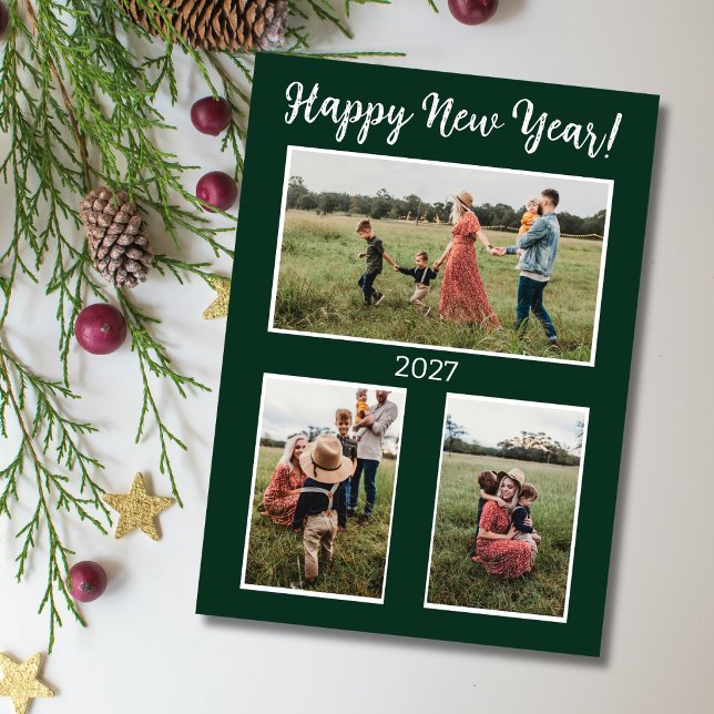 New Year Holiday photo collage card (Creator Uploaded)
