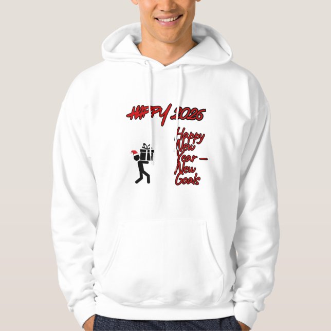 NEW YEAR hoodies trendy fun cool (Front)