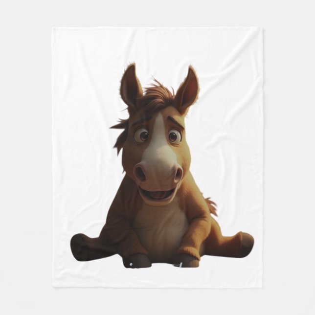 New year horse 2026 fleece blanket (Front)