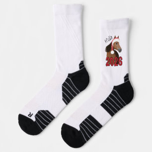 New Year horse Socks
