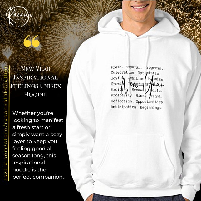 New Year Inspirational Feelings Unisex Hoodie (Creator Uploaded)