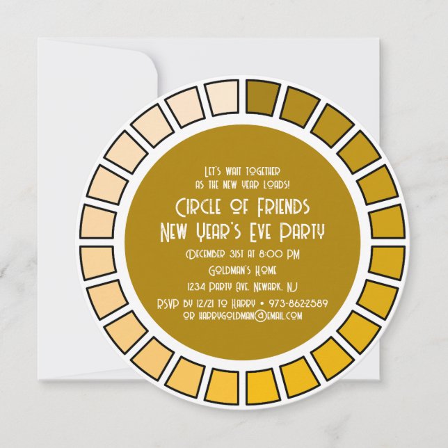 New Year Loading  Invitation (Front)