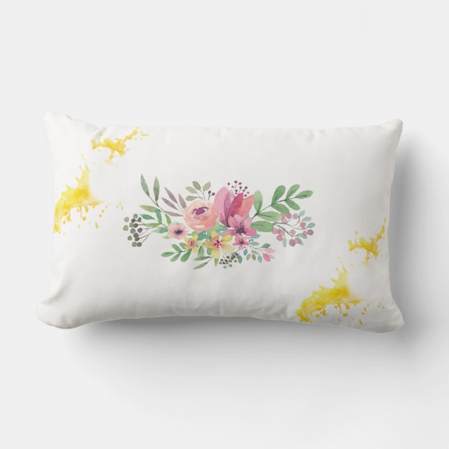 New Year Lumbar Pillow 13" x 21" (Front)