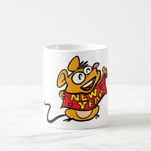 New Year Mouse Coffee Mug