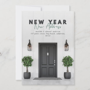 New year new address photo holiday card