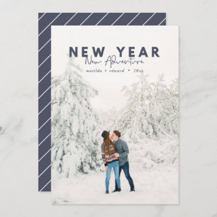 New year new adventure photo holiday card