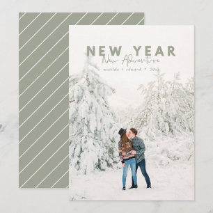 New year new adventure photo holiday card