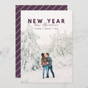 New year new adventure photo holiday card