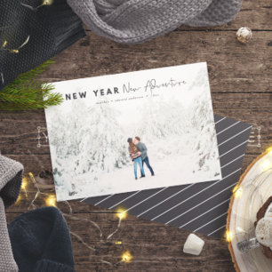 New year new adventure photo holiday card