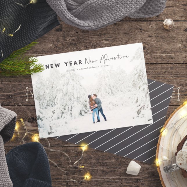 New year new adventure photo holiday card (Creator Uploaded)