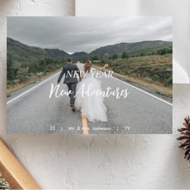 "New Year, New Adventures" | Happy New Year  Holiday Card (Creator Uploaded)