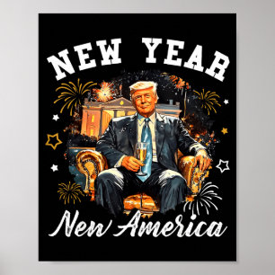 New Year New America Happy New Year 2026 Funny Tru Poster