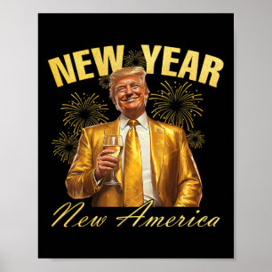 New Year New America Happy New Year Party 2025 Tru Poster