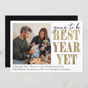 New Year New Baby Photo Pregnancy  Announcement