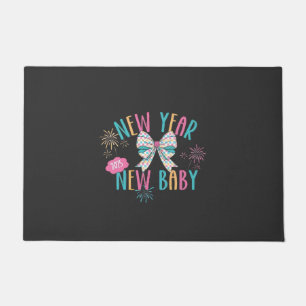 New Year New Baby Pregnancy Mum To Be Doormat