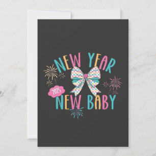 New Year New Baby Pregnancy Mum To Be Invitation